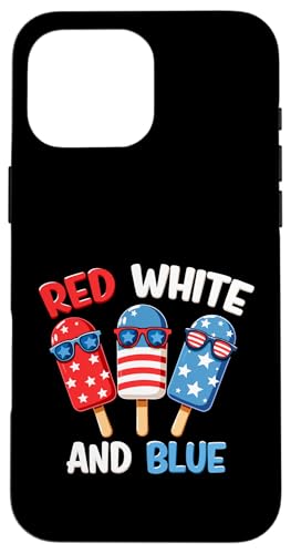 Rot Weiß Blau Eis am Stiel 4. Juli Patriotische USA-Flagge Kleinkinder Hülle für iPhone 16 Pro Max Rot Weiß Blau Eis am Stiel 4. Juli Patriotische USA-Flagge Kleinkinder Hülle für iPhone 16 Pro Max von Red White Blue Popsicles 4th of July Patriotic tee