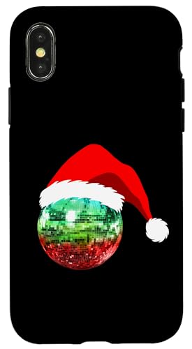 Discokugel mit Weihnachtsmann-Motiv, Rot und Grün Hülle für iPhone X/XS Discokugel mit Weihnachtsmann-Motiv, Rot und Grün Hülle für iPhone X/XS von Red and Green Santa Christmas Disco Ball