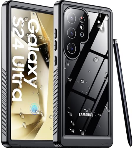 Schutzhülle für Samsung Galaxy S24 Ultra, wasserdicht, integrierte Kamera und Displayschutzfolie, stoßfest in Militärqualität, IP68 unter Wasser, staubdicht, sturzsicher, Ganzkörper-Handyhülle für S24 Schutzhülle für Samsung Galaxy S24 Ultra, wasserdicht, integrierte Kamera und Displayschutzfolie, stoßfest in Militärqualität, IP68 unter Wasser, staubdicht, sturzsicher, Ganzkörper-Handyhülle für S24 von Red2Fire