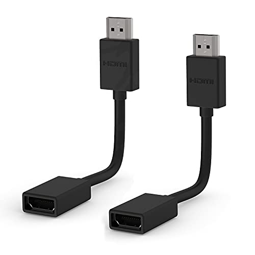 HDMI Verlängerung kurz | Fire TV Stick Kabel | HDMI - Verlängerung | Adapter Fire TV Stick | HDMI Verlängerung Kabel | Verbinder | TV Stick Verlängerung für Chromecast / Fire TV/ Roku | 12cm | 2 Stück von RedStar24