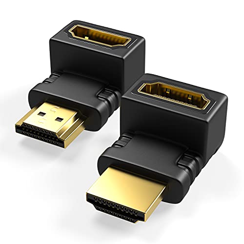 RedStar24 HDMI Winkelstecker 90 Grad & 270 Grad gewinkelt Adapter | HDMI Typ A Buchse und Stecker | HDMI Verbinder | Vergoldete Kontakte | 4K Ultra HD UHD 3D Full HD 1080p HDR ARC | 2 Stück RedStar24 HDMI Winkelstecker 90 Grad & 270 Grad gewinkelt Adapter | HDMI Typ A Buchse und Stecker | HDMI Verbinder | Vergoldete Kontakte | 4K Ultra HD UHD 3D Full HD 1080p HDR ARC | 2 Stück von RedStar24