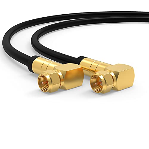 SAT Kabel 15m Satellitenkabel SAT TV Antennenkabel Digital Koaxialkabel Coaxial Internet 2x F-Stecker 90° Grad Gewinkelt Winkelstecker Router Modem Anschlusskabel HD 4K UHD DVB-S DVB-S2 Schwarz SAT Kabel 15m Satellitenkabel SAT TV Antennenkabel Digital Koaxialkabel Coaxial Internet 2x F-Stecker 90° Grad Gewinkelt Winkelstecker Router Modem Anschlusskabel HD 4K UHD DVB-S DVB-S2 Schwarz von RedStar24