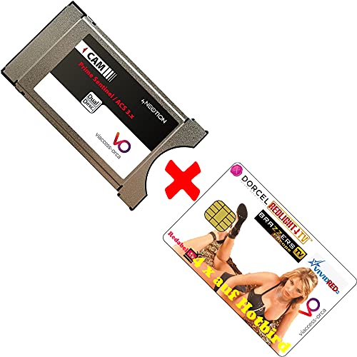 Redabel Redlight Sat Viaccess Erotik Paket: 4 Kanäle 6 Monate Hotbird-13° Karte + CI-Modul von Redabel