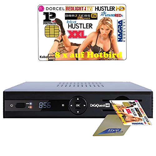 Redabel Redlight Sat Viaccess Erotik Paket: 8 Kanäle 12 Monate Hotbird-13° + Tivusat + Digiquest 2-Kartenreceiver Evo3.1 Redabel Redlight Sat Viaccess Erotik Paket: 8 Kanäle 12 Monate Hotbird-13° + Tivusat + Digiquest 2-Kartenreceiver Evo3.1 von Redabel