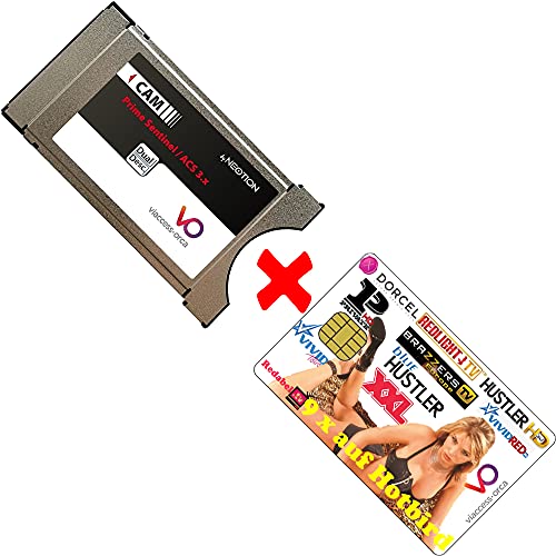 Redabel Redlight Sat Viaccess Erotik Paket: 9 Kanäle 12 Monate Hotbird-13° Karte + CI-Modul von Redabel