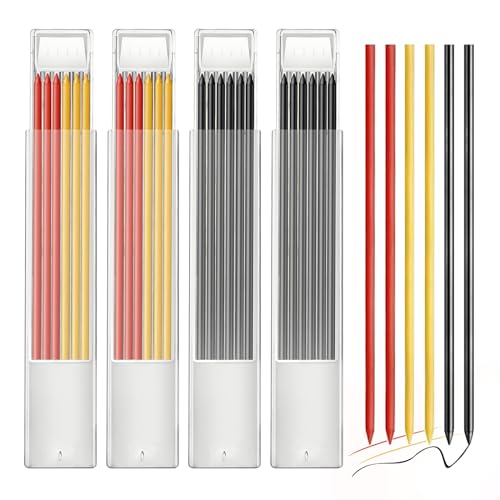 Redamancy 24 Stück Tieflochmarker Minen, 2,8 mm Bleistiftminen für Zimmermannsbleistift, Konstruktion Druckbleistift Ersatzminen, Druckbleistift Markierstiftminen für Konstruktionen Markierung Redamancy 24 Stück Tieflochmarker Minen, 2,8 mm Bleistiftminen für Zimmermannsbleistift, Konstruktion Druckbleistift Ersatzminen, Druckbleistift Markierstiftminen für Konstruktionen Markierung von Redamancy