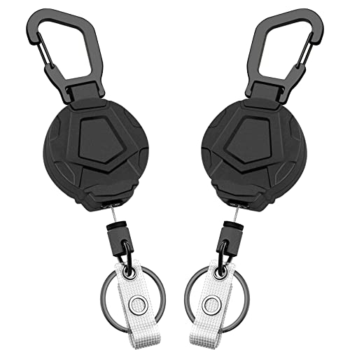 Redamancy Schlüsselanhänger Ausziehbar, 2 Stücke Einziehbarer Schlüsselanhänger, Schlüsselband Ausziehbar Ausweis JoJo, Heavy Duty Retractable Schlüsselrolle Mit 31-Zoll-Stahlschnur Redamancy Schlüsselanhänger Ausziehbar, 2 Stücke Einziehbarer Schlüsselanhänger, Schlüsselband Ausziehbar Ausweis JoJo, Heavy Duty Retractable Schlüsselrolle Mit 31-Zoll-Stahlschnur von Redamancy