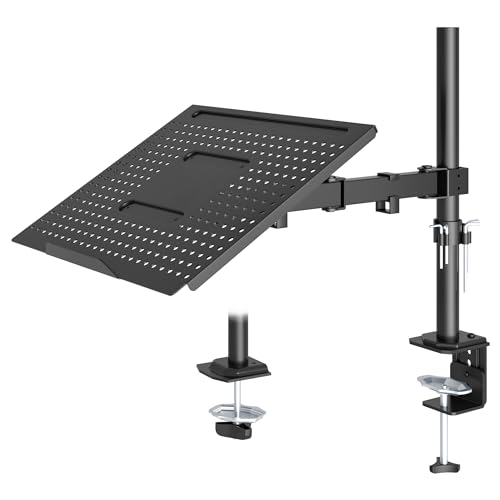 Redbat Monitorarm mit belüfteter Laptopablage, voll einstellbar für 13 bis 32 Zoll LCD LED Bildschirm & bis zu 16 Zoll Notebook, 2 Befestigungsmöglichkeiten, Neigen, Schwenken & Drehen Redbat Monitorarm mit belüfteter Laptopablage, voll einstellbar für 13 bis 32 Zoll LCD LED Bildschirm & bis zu 16 Zoll Notebook, 2 Befestigungsmöglichkeiten, Neigen, Schwenken & Drehen von Redbat