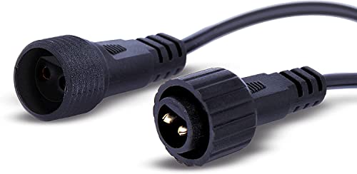 Redefun 3m 2Pin Verlängerungskabel, Wasserdicht Außenleuchte langes Kabel für Außenlichter Kugellichter Lichterketten Gartenbeleuchtung Lichtervorhang Eisregen Lichternetz Glühbirnen Lichterkette von Redefun