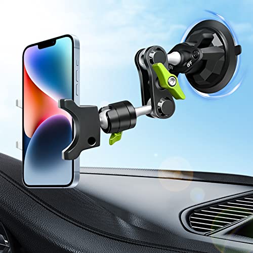 Saugnapf-Halterung, Handyhalterung, Auto, 360 ° drehbar, universeller Kugelkopfarm für Handy, Autohalterung, Vlog, Kugelkopf, magischer Arm, Handy für Auto, Armaturenbrett, Fahrzeug, Sonnendach (A) von Rednow