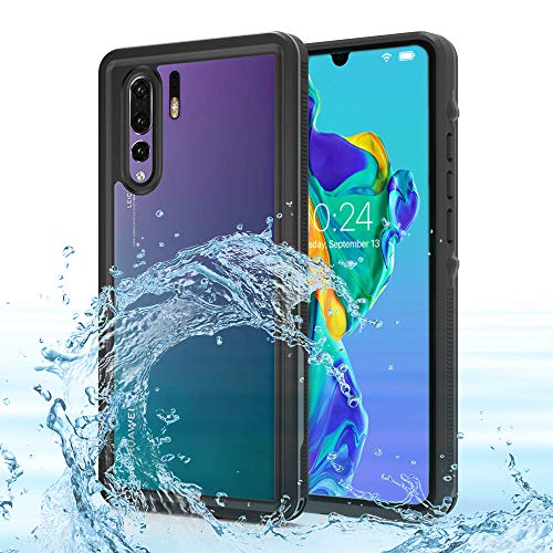 Redpepper IP68 Wasserdicht Hülle für Huawei P30 Pro 6,47-Zoll Schlank Stoßfest Staubdicht Ganzkörper Versiegelt Unterwasser TPU PC Robust Schutz Case, Unterstützt Wireless Charging von Redpepper