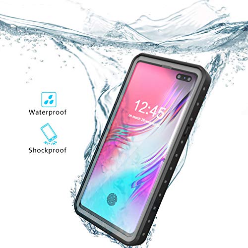 Redpepper IP68 Wasserdicht Hülle für Samsung Galaxy S10 5G 6,7-Zoll Schlank Stoßfest Staubdicht Ganzkörper Versiegelt Unterwasser TPU PC Robust Schutz Case, Unterstützt Wireless Charging von Redpepper