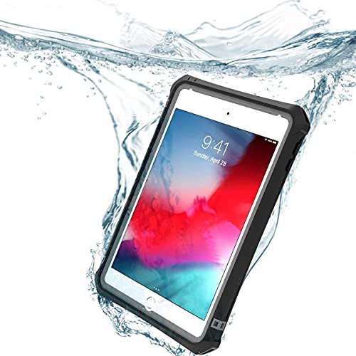 Redpepper wasserdichte Schutzhülle für iPad Mini 4/5, IP68 dünn Stoßfest Staubdicht Schneefest Vollständig Versiegelt TPU PC Outdoor Abdeckung mit Abnehmbarem Ständer & Schlüsselband von Redpepper