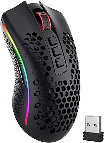 REDRAGON Mouse Storm Pro Wireless RGB-Gaming-Maus PixArt PAW3335 16 000 DPI | RED-M808-KS von Redragon
