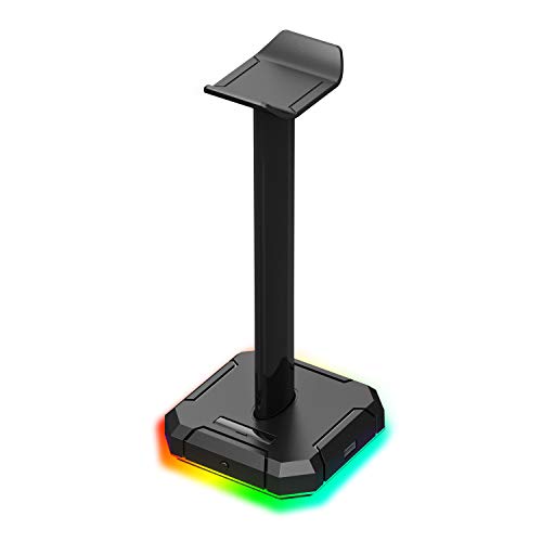 REDRAGON Scepter-Pro (HA300) Kopfhörer-Halterung mit RGB-Beleuchtung mit 4 USB-Anschlüssen von Redragon