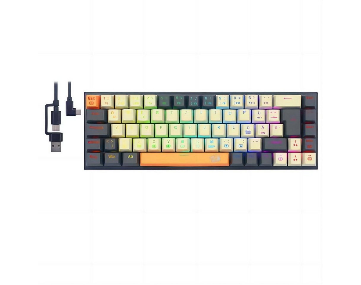 Redragon K633CGO RGB 68 Tasten Gaming-Tastatur (RGB-Hintergrundbeleuchtung) von Redragon