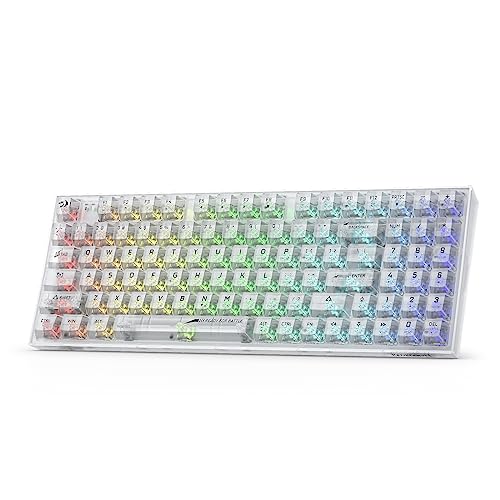 Redragon K658 PRO SE 90% 3-Modus-Wireless-RGB-Gaming-Tastatur, 94 Tasten Mechanische Tastatur, vollständiges Ziffernfeld, durchscheinender benutzerdefinierter Schalter von Redragon