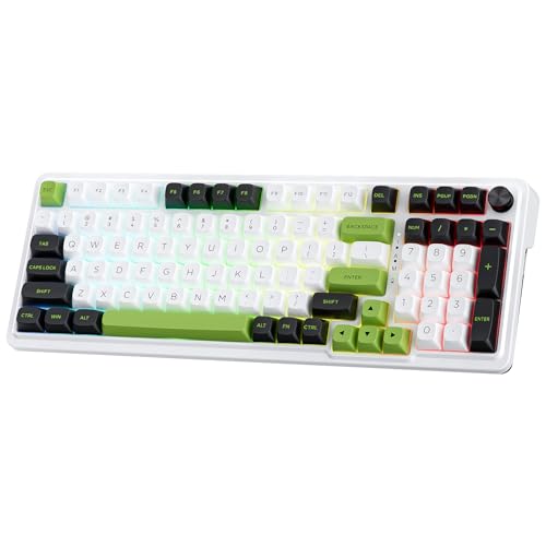 Redragon K686 PRO 98 Tasten Kabellose Gasket RGB-Gaming-Tastatur 3-Modi mechanische Tastatur mit Hot-Swap dedizierte Knopfsteuerung und 5-lagige Geräuschdämpfung, benutzerdefinierter linearer Schalter von Redragon