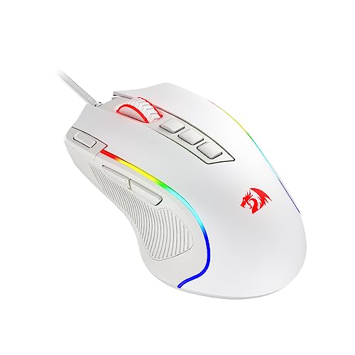Redragon M612 RGB-Gaming-Maus, 8000 DPI kabelgebundene optische Gamer-Maus mit 11 programmierbaren Tasten und 5 Modi mit RGB, Software unterstützt DIY-Tastenkombinationen, Schnellfeuertaste von Redragon
