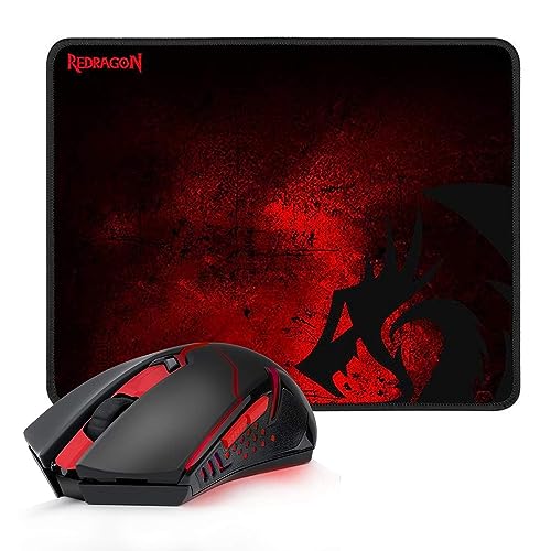 Redragon M694 Kabellose Gaming-Maus mit Wabengehäuse, 7200 DPI Tri-Mode Ultraleichte Gaming-Maus, kabellos, RGB, 7 programmierbare Tasten, langlebiger Akku, Software-Unterstützung Gamer-Maus für PC, von Redragon