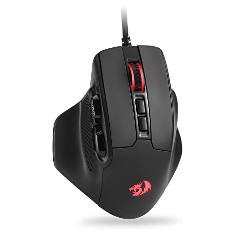 Redragon M806 Bullseye Gaming-Maus, 7 programmierbare Tasten, kabelgebundene RGB-Gamer-Maus mit ergonomischem, natürlichem Griff, Softwareunterstützung für DIY-Tastenbelegung und RGB von Redragon