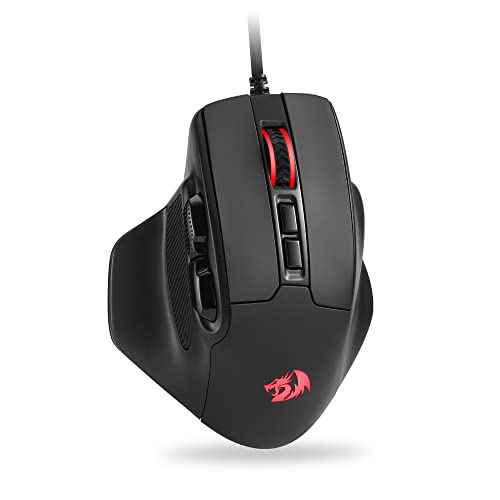Redragon M806 Bullseye Gaming-Maus, 7 programmierbare Tasten, kabelgebundene RGB-Maus mit ergonomischem, natürlichem Griff, Softwareunterstützung für DIY-Tastenbelegung und RGB Redragon M806 Bullseye Gaming-Maus, 7 programmierbare Tasten, kabelgebundene RGB-Maus mit ergonomischem, natürlichem Griff, Softwareunterstützung für DIY-Tastenbelegung und RGB von Redragon