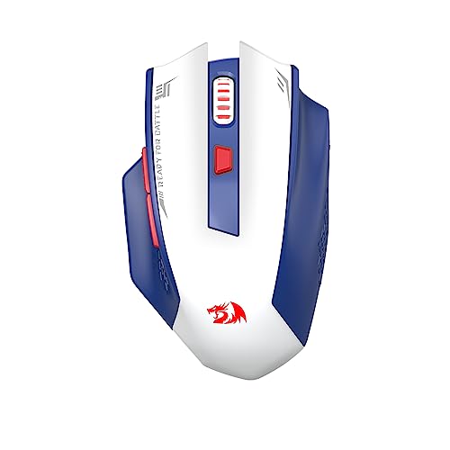 Redragon M994 Wireless Bluetooth Gaming Mouse, 26000 DPI Wired/Wireless Gamer Mouse mit 3-Mode-Verbindung, BT & 2.4G Wireless, 6 Makro-Tasten, langlebige Power Capacity für PC/Mac/Laptop von Redragon
