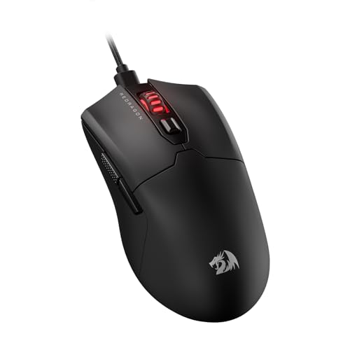 Redragon M995 Wired Gaming Mouse, 26000 DPI Optische Gamer Maus mit 6 programmierbaren Tasten & 5 Hintergrundbeleuchtungsmodi, Software unterstützt DIY Keybinds, Schwarz von Redragon