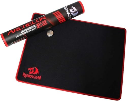 Redragon P002 ARCHELON professionelles Gaming Mauspad, 40.00 x 30.00 x 0.30 cm (L, Groß) inkl. 40 Gramm Abstimmgewichte für Gaming Maus von Redragon