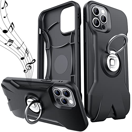 Redroad Hülle Kompatibel mit iPhone 13 Pro 6.1", 3D Stereo 1,5-Fach Soundverstärker Handyhülle, Militär Stoßfest Schutzhülle iPhone 13 Pro Case mit 360 Grad Verdrehbare Magnet Ring Ständer, Schwarz Redroad Hülle Kompatibel mit iPhone 13 Pro 6.1", 3D Stereo 1,5-Fach Soundverstärker Handyhülle, Militär Stoßfest Schutzhülle iPhone 13 Pro Case mit 360 Grad Verdrehbare Magnet Ring Ständer, Schwarz von Umibuds