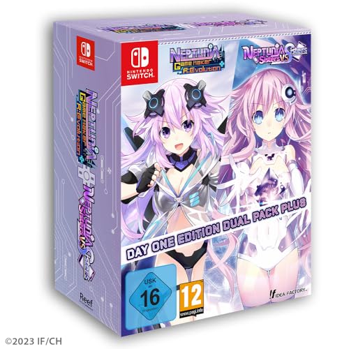 Reef Entertainment Neptunia Game Maker R:Evolution / Neptunia: Sisters VS Sisters - Day One Edition Dual Pack Plus (Nintendo Switch) von Reef Entertainment