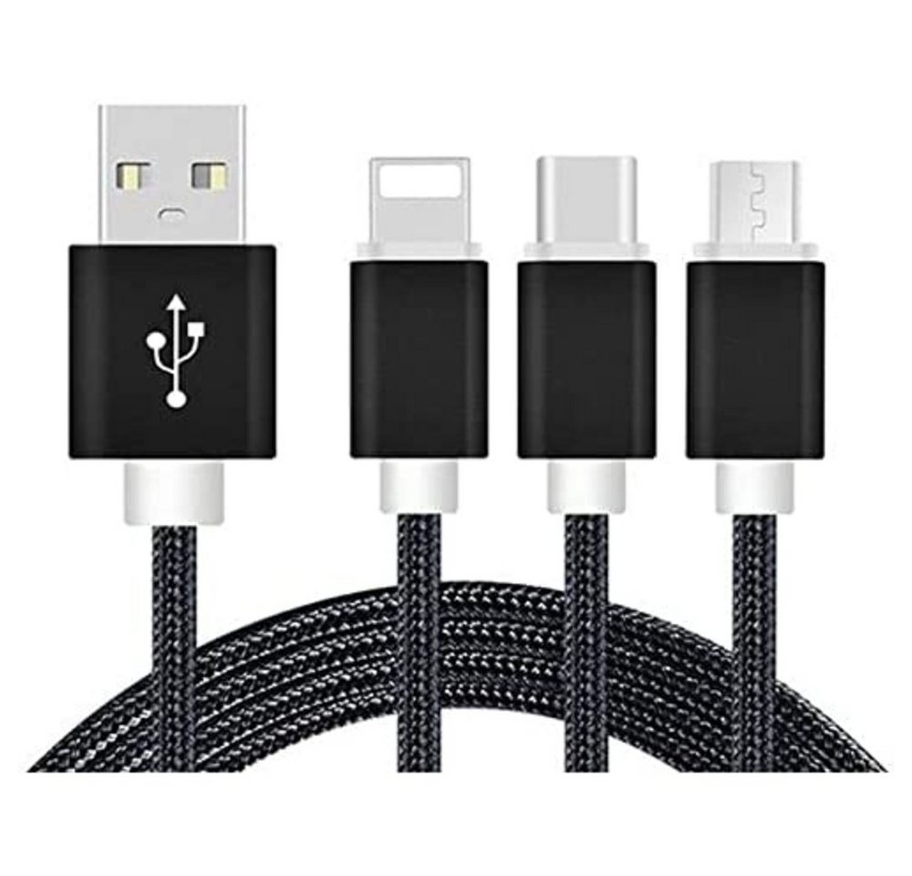 Reekin REEKIN USB-Ladekabel USB-A Stecker, USB-C® Stecker, USB-Micro-B Steck USB-Kabel, (120.00 cm) von Reekin