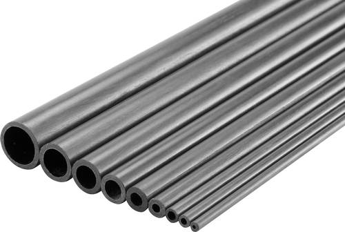 Carbon Rohr (Ø x L) 10mm x 1000mm Innen-Durchmesser: 8mm 1St. von Reely