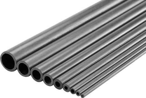 Carbon Rohr (Ø x L) 6mm x 1000mm Innen-Durchmesser: 4mm 1St. von Reely