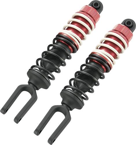 Reely 1:5, 1:6 Aluminium-Öldruckstoßdämpfer Rot mit Federn Schwarz, Weiß 2St. Reely 1:5, 1:6 Aluminium-Öldruckstoßdämpfer Rot mit Federn Schwarz, Weiß 2St. von Reely
