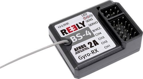 Reely BS-4 4-Kanal Gyro-Empfänger 2,4GHz von Reely