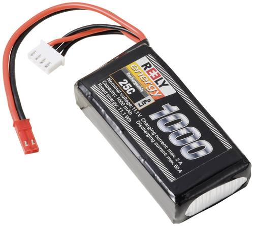 Reely Modellbau-Akkupack (LiPo) 11.1V 1000 mAh Zellen-Zahl: 3 25 C Softcase BEC von Reely