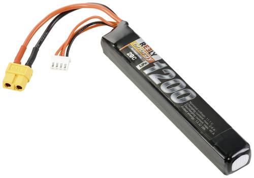 Reely Modellbau-Akkupack (LiPo) 11.1V 1200 mAh Zellen-Zahl: 3 40 C Softcase XT60H von Reely