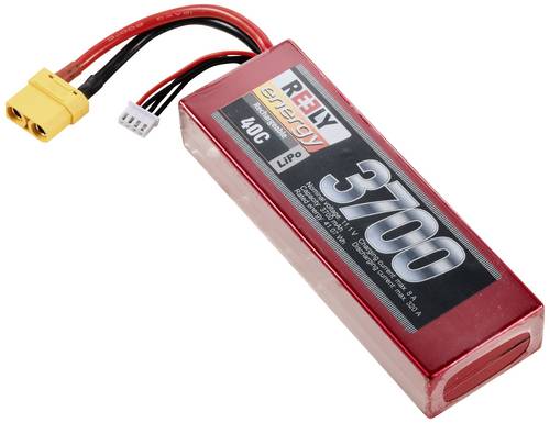 Reely Modellbau-Akkupack (LiPo) 11.1V 3700 mAh Zellen-Zahl: 3 40 C Hardcase XT90 von Reely