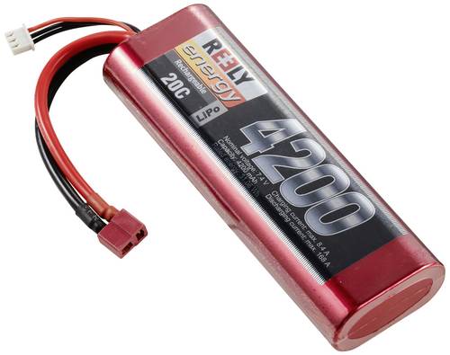 Reely Modellbau-Akkupack (LiPo) 7.4V 4200 mAh Zellen-Zahl: 2 20 C Hardcase T-Stecksystem von Reely