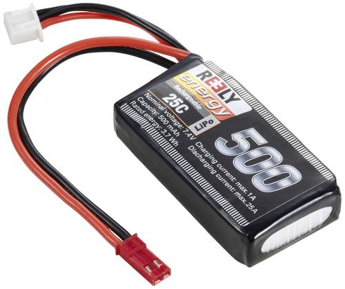 Reely Modellbau-Akkupack (LiPo) 7.4V 500 mAh Zellen-Zahl: 2 25 C Softcase BEC von Reely