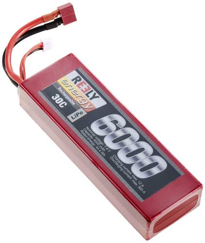 Reely Modellbau-Akkupack (LiPo) 7.4V 6000 mAh Zellen-Zahl: 2 30 C Hardcase T-Stecksystem von Reely