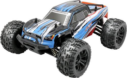 Reely RAW Blau Brushed 1:14 RC Modellauto Elektro Monstertruck Allradantrieb (4WD) RtR 2,4GHz Inkl. von Reely