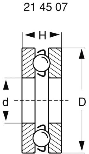 Reely Rillenkugellager axial Chromstahl Innen-Durchmesser: 4mm Außen-Durchmesser: 9mm Drehzahl (max von Reely