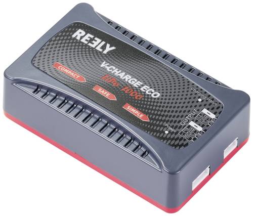 Reely V-CHARGE ECO LiPo 1000 Modellbau-Ladegerät 230V 1A LiPo von Reely