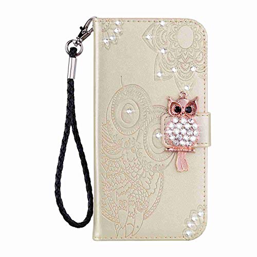 Reevermap Hülle Kompatibel mit Galaxy A04S, A13 4G Handyhülle Glitzer Flip Case Kredit Karten Fach Geldklammer Leder Tasche Crystal Bling Eule Schale Schutzhülle Klapphülle, Gold Reevermap Hülle Kompatibel mit Galaxy A04S, A13 4G Handyhülle Glitzer Flip Case Kredit Karten Fach Geldklammer Leder Tasche Crystal Bling Eule Schale Schutzhülle Klapphülle, Gold von Reevermap