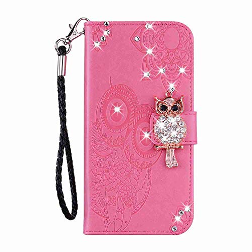 Reevermap Nokia G21 Hülle Nokia G11 Klapphülle Nokia G21/G11 Handyhülle Flip Case Kredit Karten Fach Geldklammer Leder Tasche Glitzer Bling Eule Schale Schutzhülle, Rose Reevermap Nokia G21 Hülle Nokia G11 Klapphülle Nokia G21/G11 Handyhülle Flip Case Kredit Karten Fach Geldklammer Leder Tasche Glitzer Bling Eule Schale Schutzhülle, Rose von Reevermap