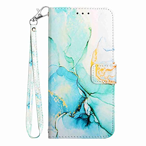 Reevermap iPhone 11 Hülle für iPhone 11 6.1 Zoll Handyhülle Marble Klapphülle Ledertasche Schutzhülle Klappbar Stoßfest Magnet Standing Flipcase iPhone 11 Cover, Grün von Reevermap