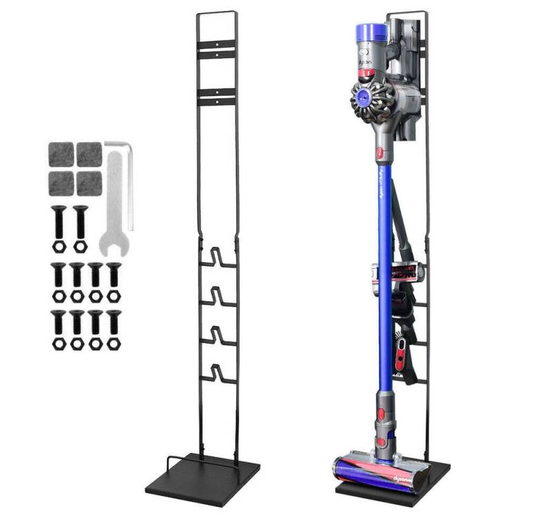 Refined Living Staubsaugerhalter für Dyson V15 V12 V11 V10 V8 V7V6,freistehend,stabil Halterung, (Dyson Zubehör Organizer,Staubsaugerhalter freistehend, Akkusauger Ständer Dyson, Freistehender Ständer mit Ladestation, Organizer für Zubehör, robuster Metallrahmen, 1-tlg., Dyson Staubsaugerhalter, Dyson Ständer, Dyson Akkusauger Halterung, Freistehend & Kein Bohren, Platzsparendes, Einfache Montage) von Refined Living