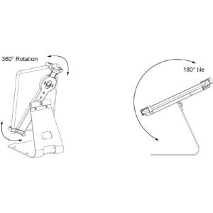 Reflecta 23227 Halterung Aktive Halterung Tablet/UMPC Schwarz - Silber (23227) von Reflecta